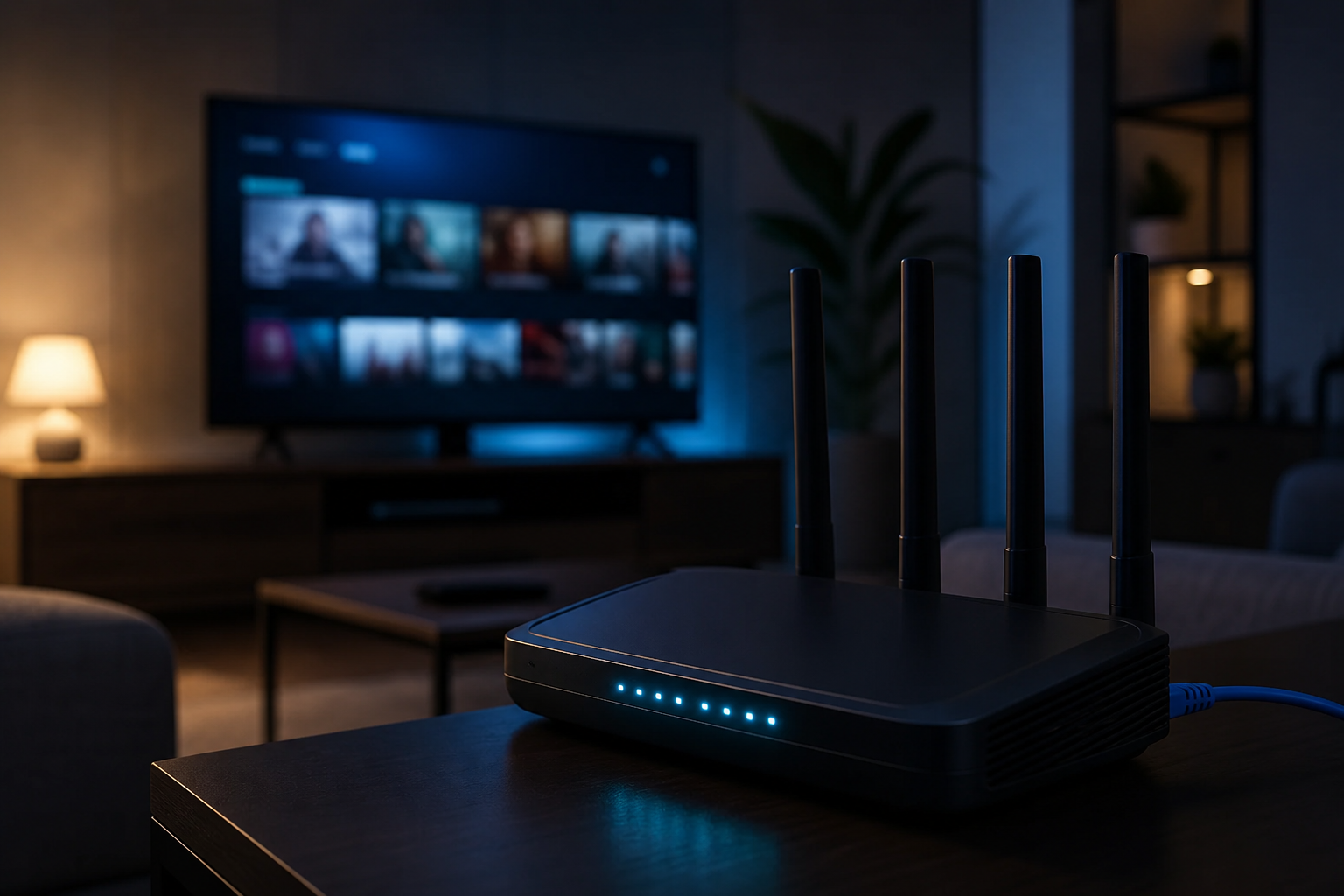 IPTV - rede e roteador para transmissão estável